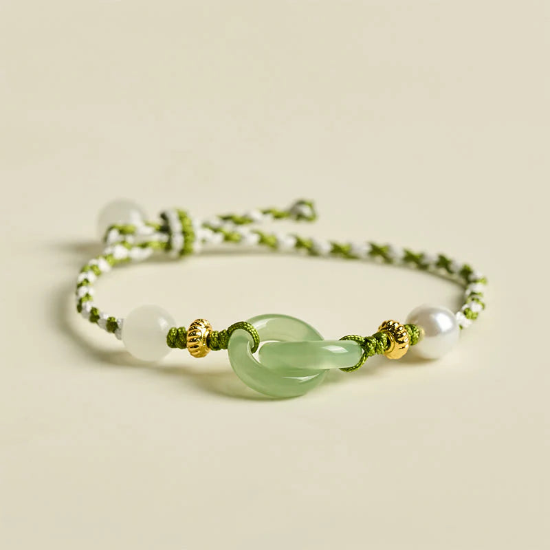 Buddha Stones Braided Rope Peace Buckle Love Calm Bracelet