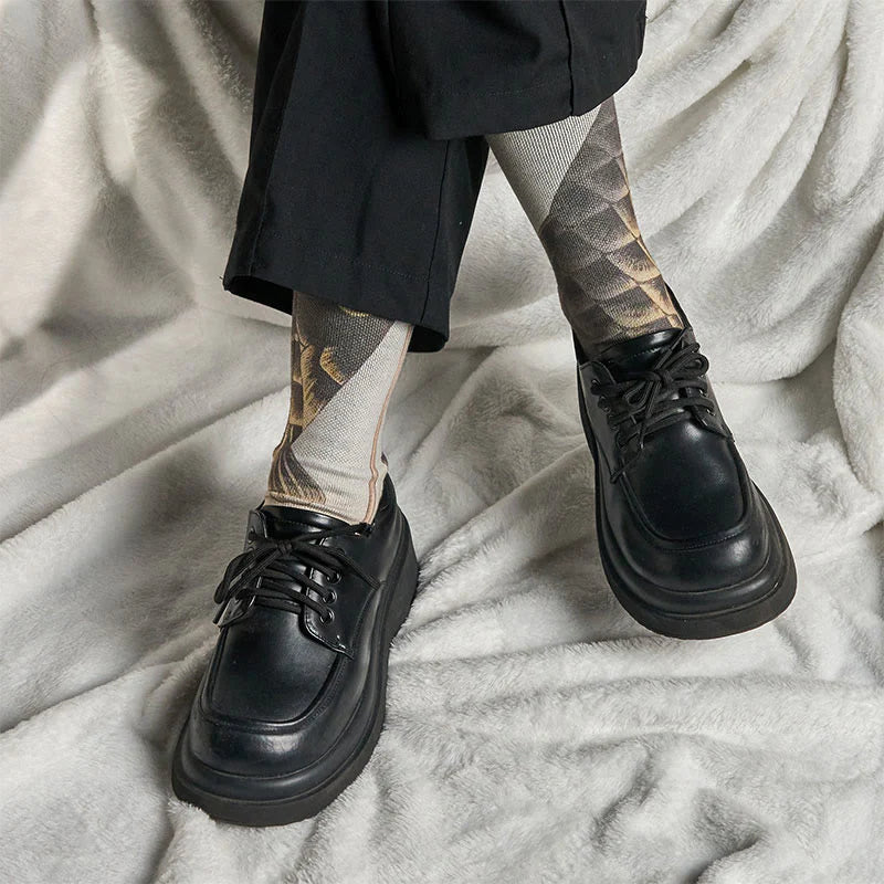 Buddha Stones Casual Koi Fish Mount Fuji Micro Crew Men Women Unisex Socks