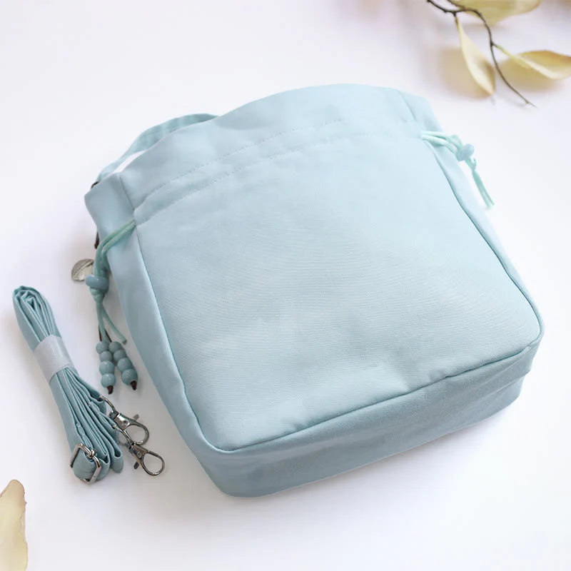 Buddha Stones Embroidered Flowers Wisteria Lily Cotton Linen Tote Crossbody Bag Shoulder Bag Handbag