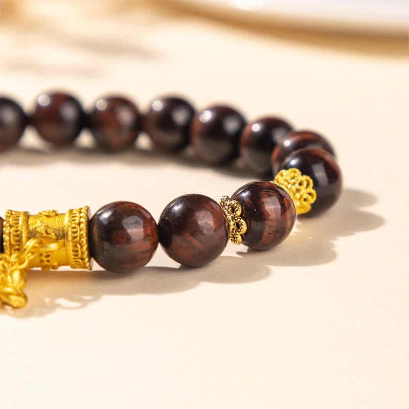 Buddha Stones Various Tiger Eye Alloy Balance Bracelet
