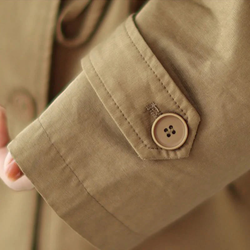 Buddha Stones Women's Long Sleeve Button Cotton Jacket