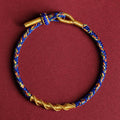 Buddha Stones Handmade Chinese Zodiac Natal Buddha Protection Strength Braided String Bracelet