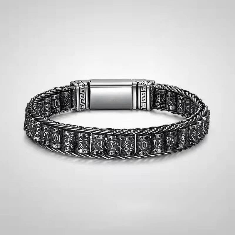 FREE Today: Peace Healing Tibetan Copper Prayer Wheel Om Mani Padme Hum Metal Bracelet
