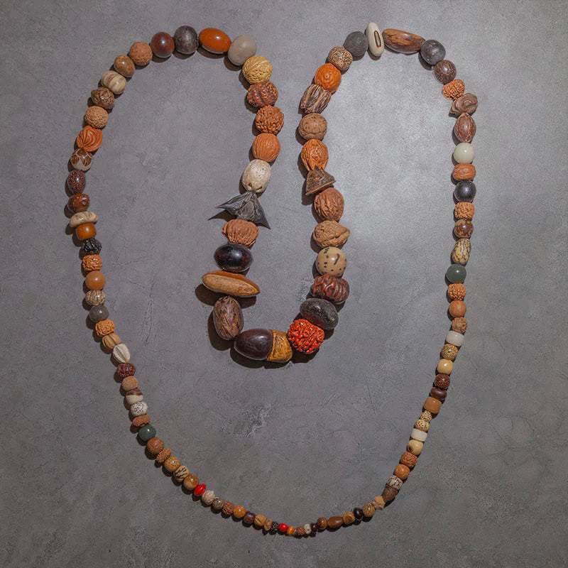Buddha Stones 108 Mala Beads Bodhi Seed Luck Wealth Bracelet Wrist Mala (Extra 30% Off | USE CODE: FS30)