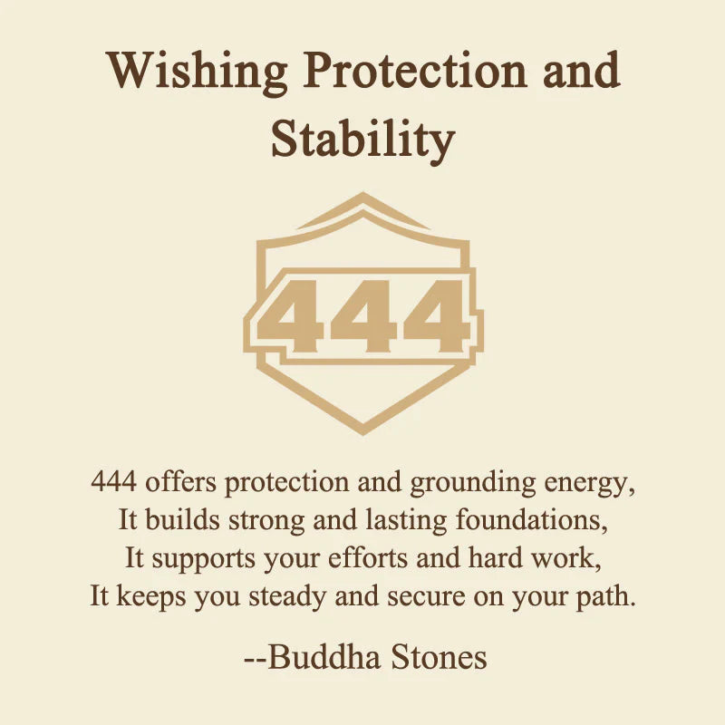 Buddha Stones Wishing Protection and Stability 444 Angel Number Natural Green Aventurine Key Chain Hanging Decoration Includes Gift Message Card