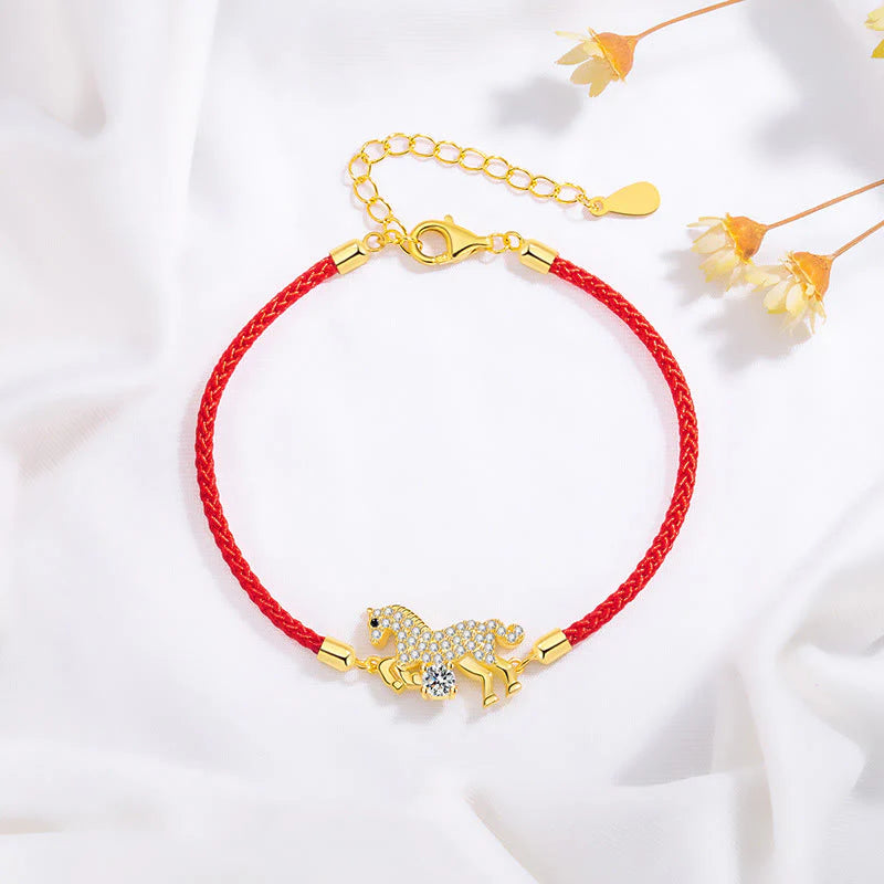Buddha Stones Wishing You Success & Good Luck Year of the Horse String Includes Gift Message Card
