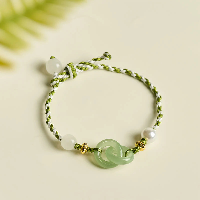 Buddha Stones Braided Rope Peace Buckle Love Calm Bracelet