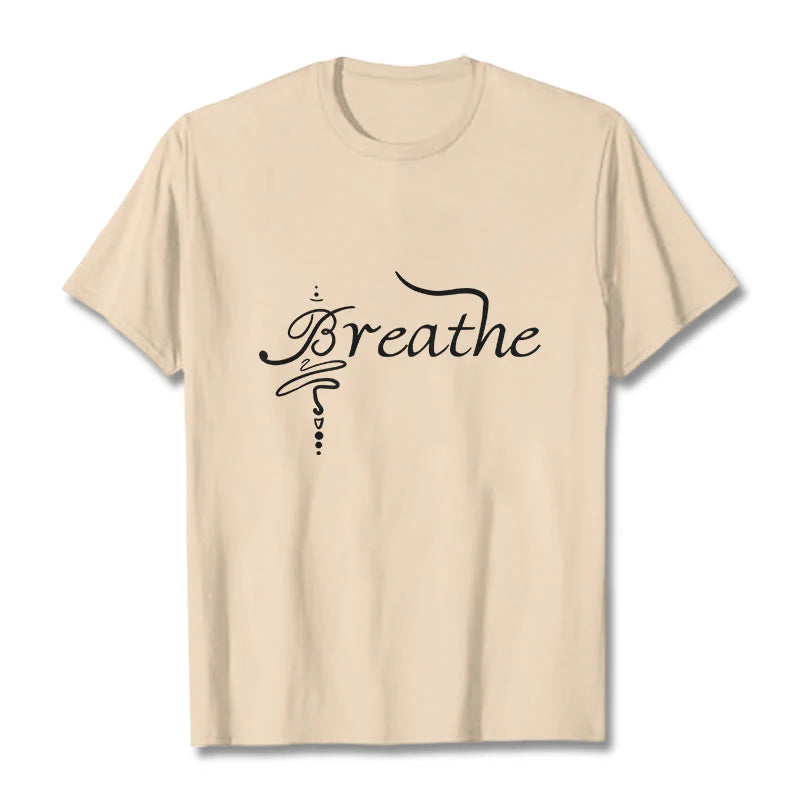 Buddha Stones Breathe Word Tee T-shirt