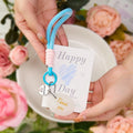 Buddha Stones Thank You Gifts Natural Clear Quartz White Crystal Protection Key Chain Hanging Decoration