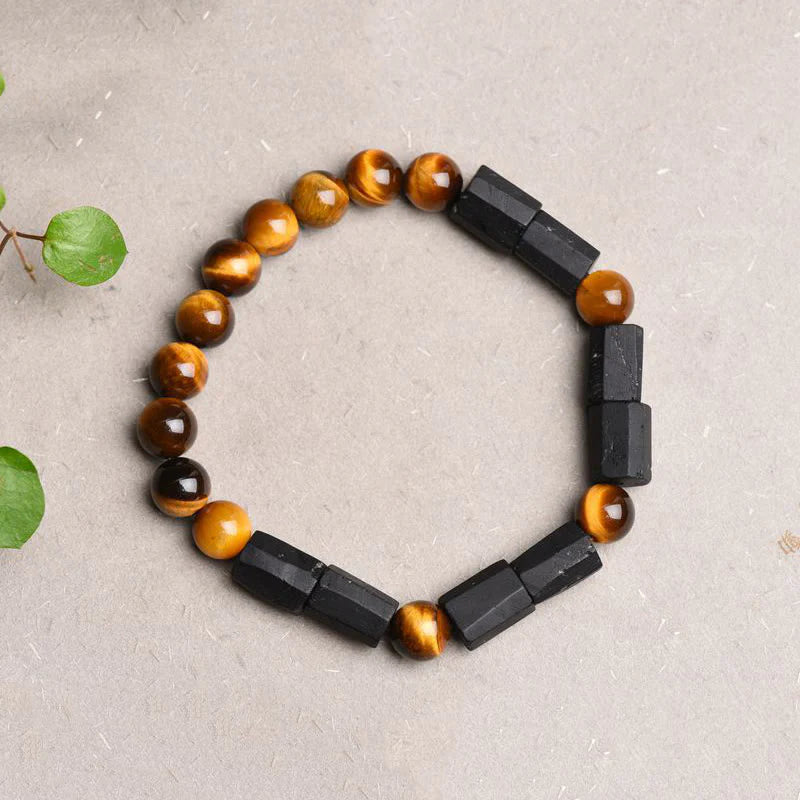 Buddha Stones May Confidence Guide Your Way Black Tourmaline Bracelet Includes Gift Message Card