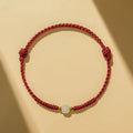 Buddha Stones Handcrafted Jade Lucky Bead Abundance Braided Bracelet
