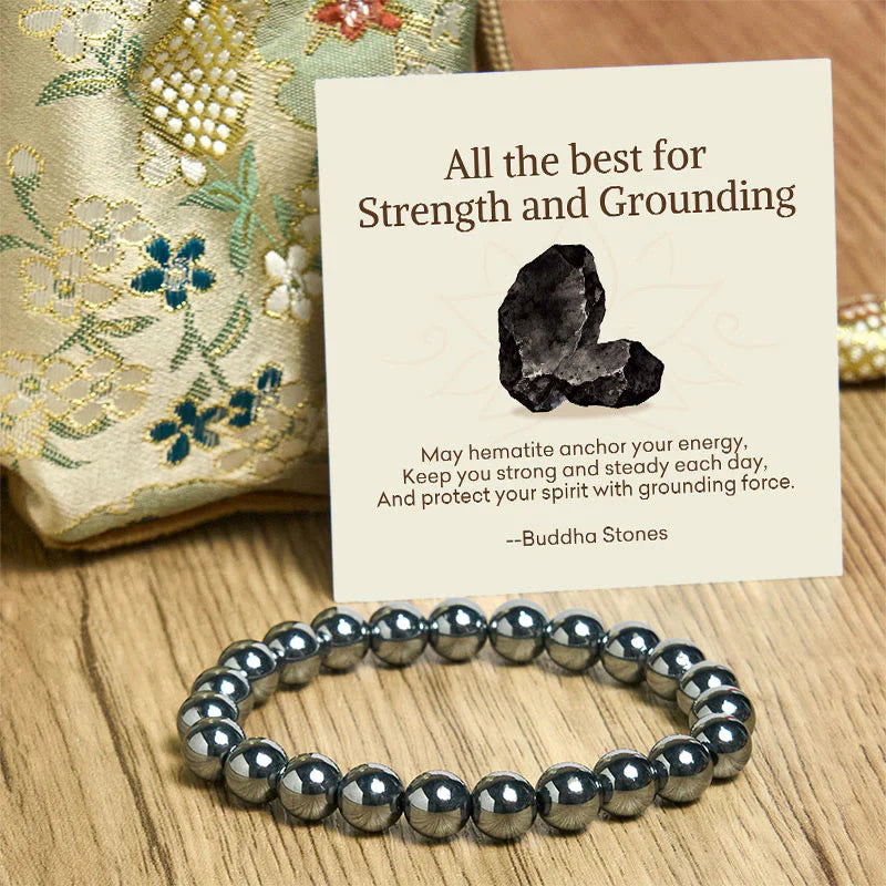 Buddha Stones All the Best for Love and Harmony Stone Quartz Bracelet Includes Gift Message Card
