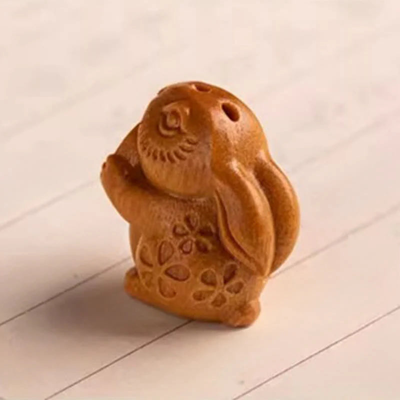 Buddha Stones Year Of The Horse Red Sandalwood Star Moon Bodhi Seed Blessing Key Chain