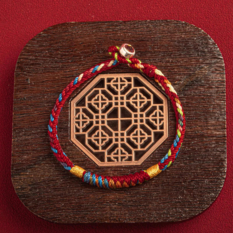 Buddha Stones May You Be Safe And Lucky In The Year Ahead Multicolored Bracelet