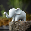Buddha Stones Small Ceramic Elephant Home Tea Pet Figurine Desk Decoration