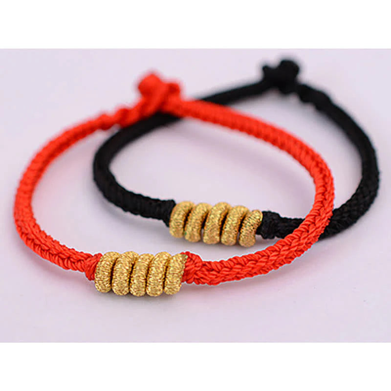 Buddha Stones Handmade Simple Design Chinese Knotting Luck Strength Braid String Bracelet (Extra 35% Off | USE CODE: FS35)