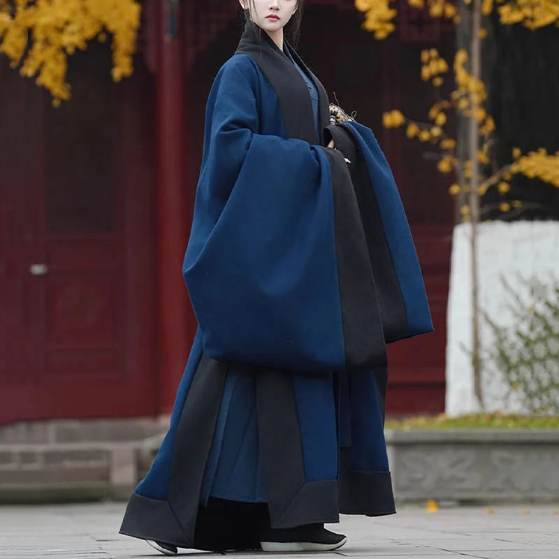 Buddha Stones Fall Winter Wudang Traditional Tai Chi Martial Arts Ceremony Linen Long Sleeve Unisex Taoist Long Robe