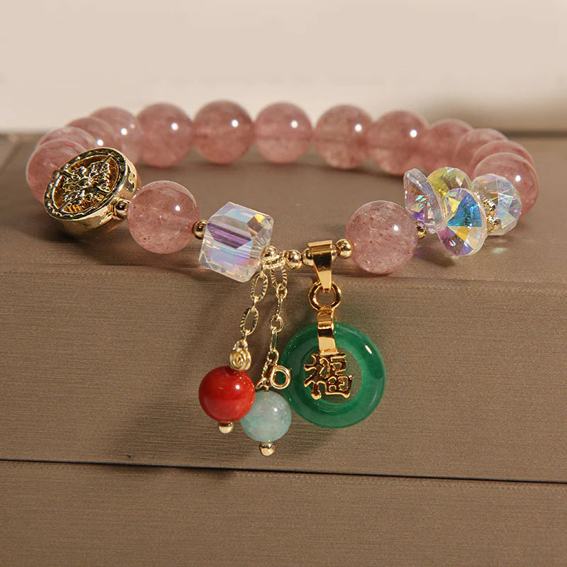 FREE Today: Blessing Good Luck Fu Character Charm Healing Bracelet