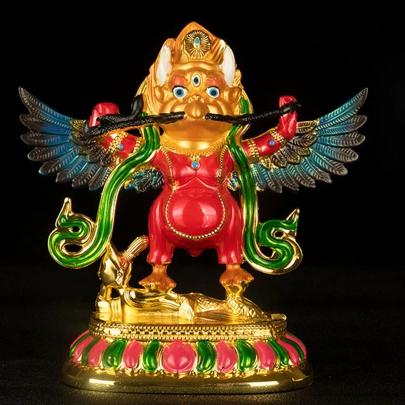 Buddha Stones Tibet Garuda Bird Alloy Keep Evil Spirits Away Home Decoration