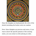 Buddha Stones Tibetan Thangka Painting Om Mani Padme Hum Scripture Handmade Decoration(Random Style)