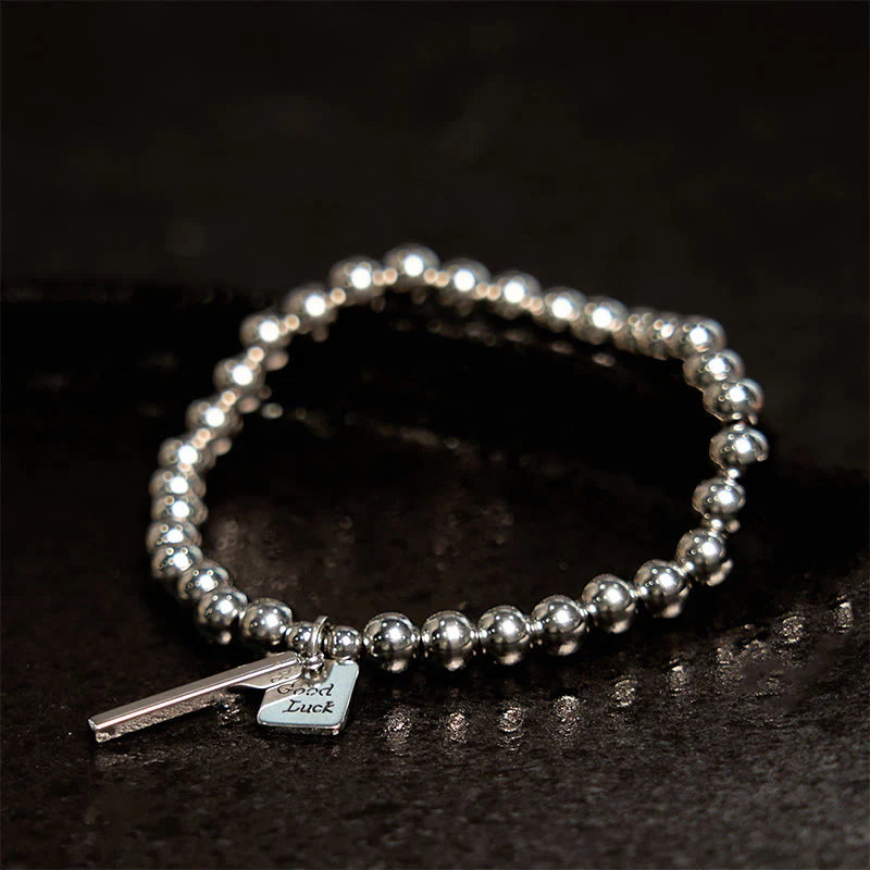 Buddha Stones Titanium Steel Good Luck Balance Bracelet