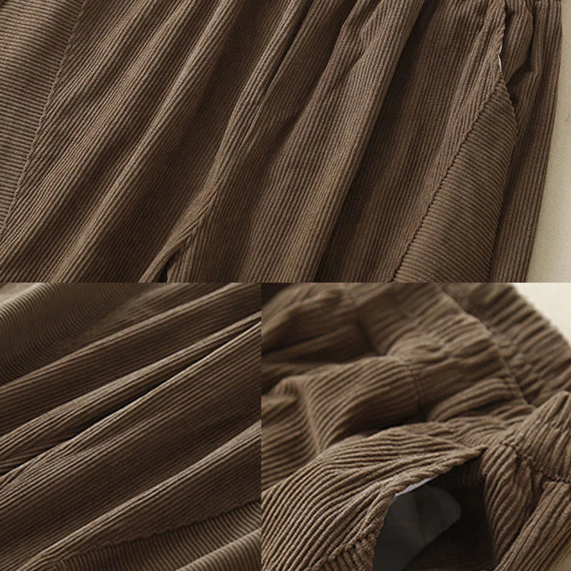 Buddha Stones Commute Vintage Plain Women's Harem Pants With Pockets