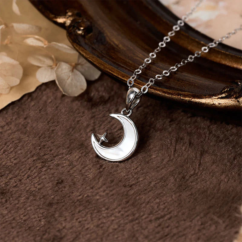Buddha Stones FOR DEAREST MOTHER Moon Star 925 Sterling Silver Calm Necklace Pendants Includes Gift Message Card