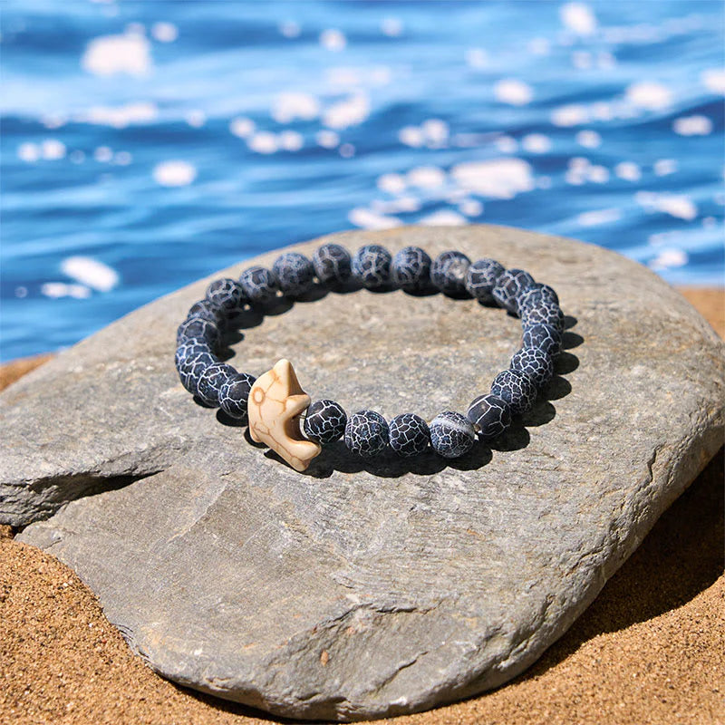 Buddha Stones Natural Various Stones Dolphin Spiritual Balance Bracelet