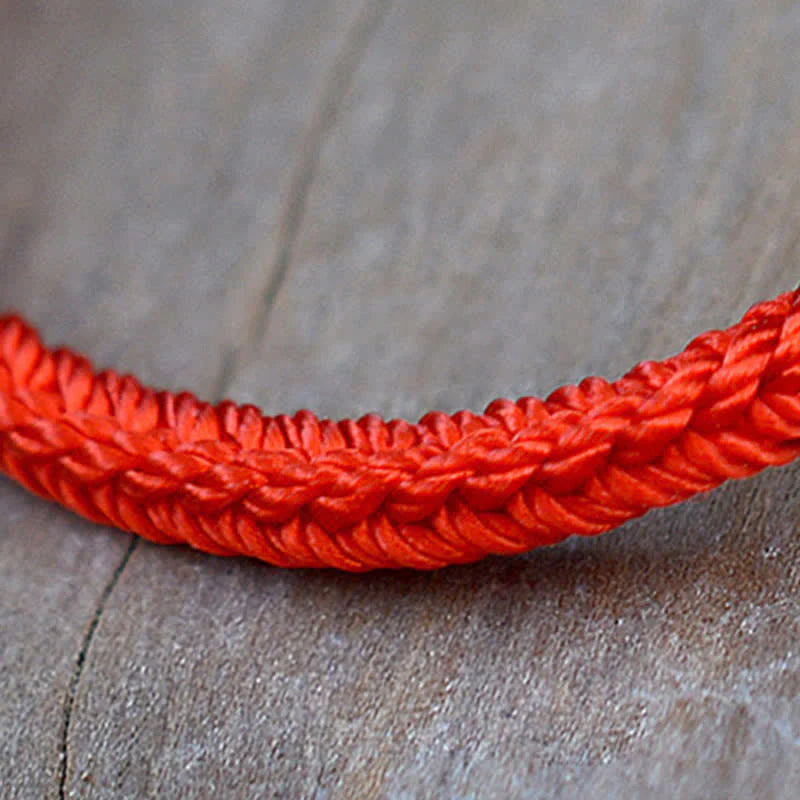 Buddha Stones Handmade Simple Design Chinese Knotting Luck Strength Braid String Bracelet (Extra 35% Off | USE CODE: FS35)