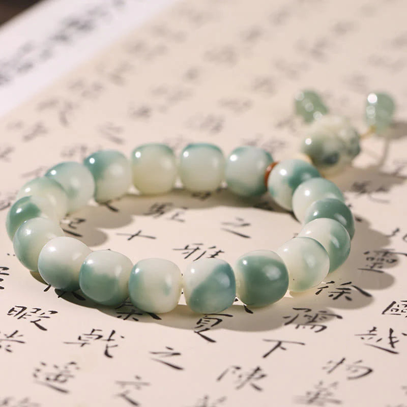 Buddha Stones Gradient Bodhi Seed Nine Tailed Fox Cat Paw Claw Pine Cone Peace Bracelet (Extra 40% Off | USE CODE: FS40)