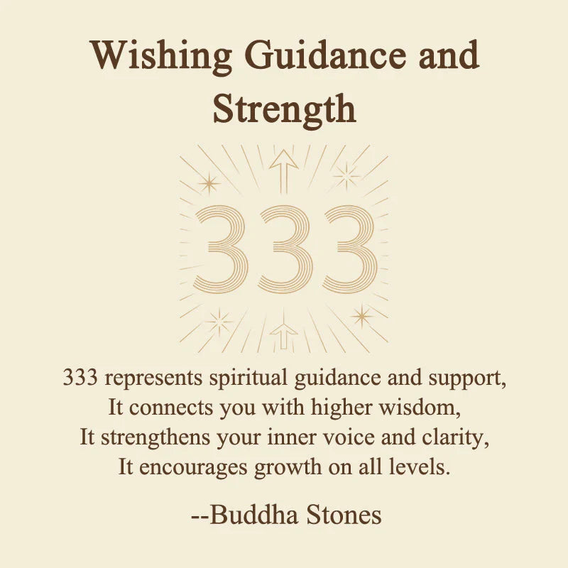 Buddha Stones Wishing Guidance and Strength 333 Angel Number Natural Rose Quartz Key Chain Hanging Decoration Includes Gift Message Card