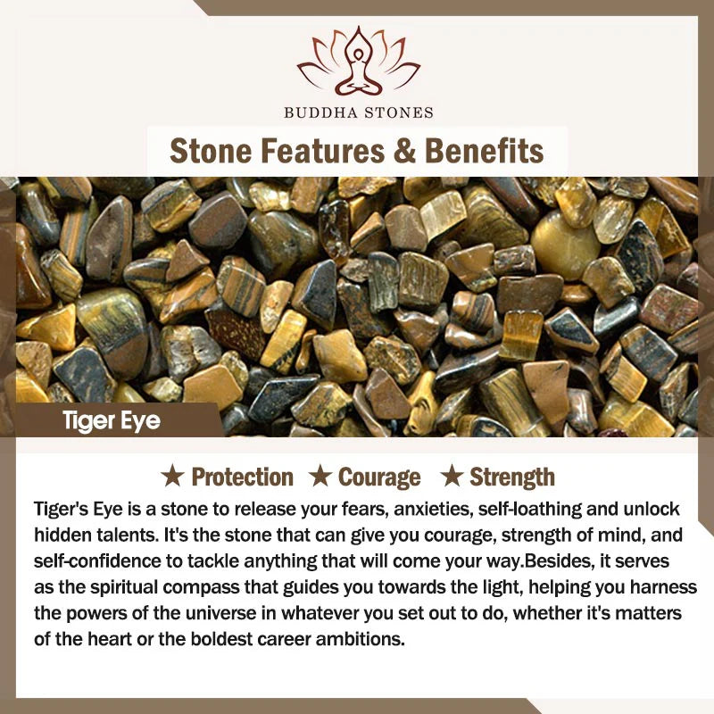Buddha Stones 108 Mala Beads Natural Stone Tiger Eye Turquoise Protection Strength Bracelet Necklace