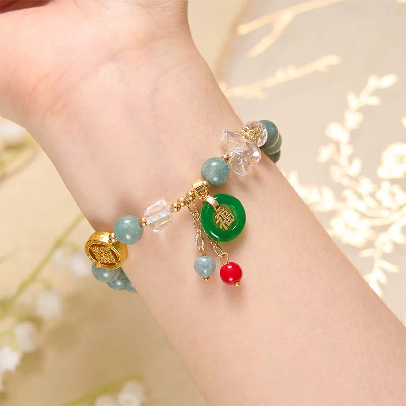 FREE Today: Blessing Good Luck Fu Character Charm Healing Bracelet