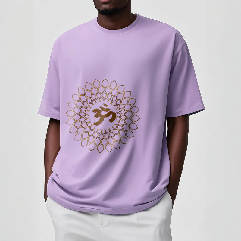 Buddha Stones Rhombus OM Design Tee T-shirt