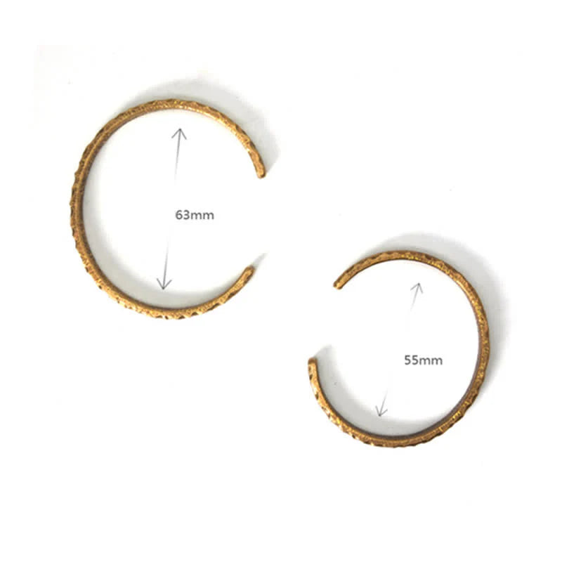 Buddha Stones Lava Rock Stone Copper Balance Cuff Bracelet Bangle (Extra 30% Off | USE CODE: FS30)