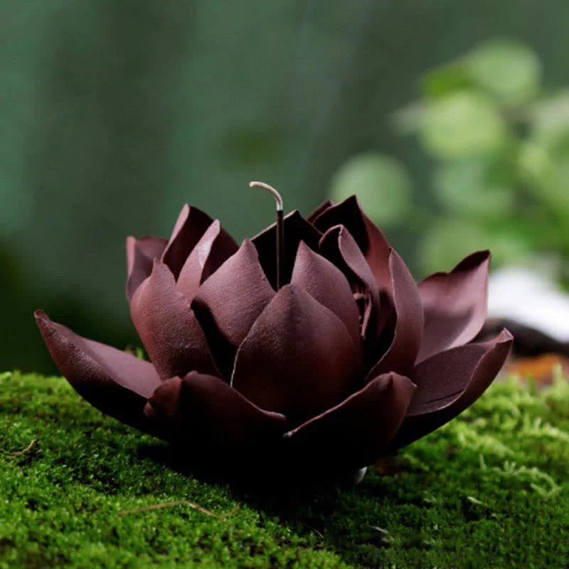 Buddha Stones Tibetan Lotus Positive Peace Incense Burner Decoration
