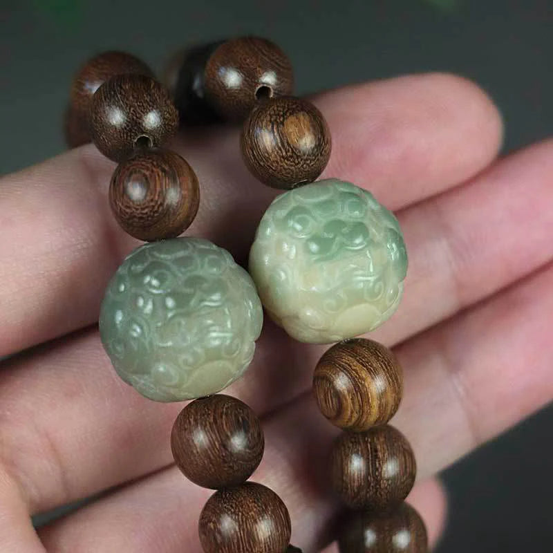 FREE Today: Calm Healing Sandalwood Bodhi Seed PiXiu Ebony Wood Bead Bracelet