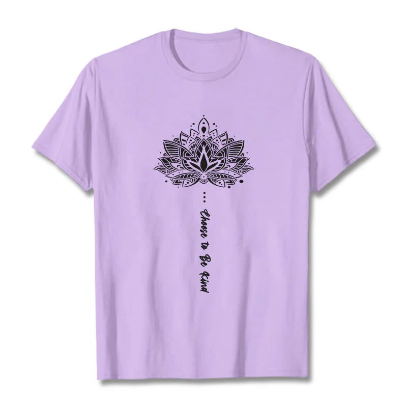 Buddha Stones Choose To Be Kind Geometric Flower Tee T-shirt