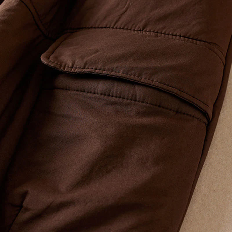 Buddha Stones Plain Women's Harem Thick Pants With Pockets