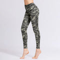 Buddha Stones Camo Print Sports Fitness Yoga High Waist Leggings Women's Yoga Pants