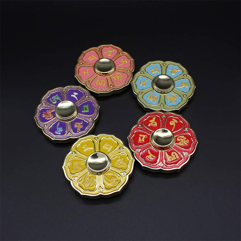 Buddha Stones Six True Words Fidget Spinner Blessing Finger Hand Spinner Decoration (Extra 30% Off | USE CODE: FS30)
