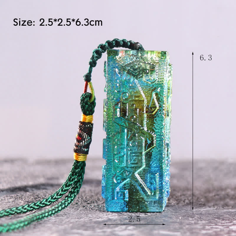 Buddha Stones Feng Shui Handmade Liuli Crystal Art Piece Home Office Decoration