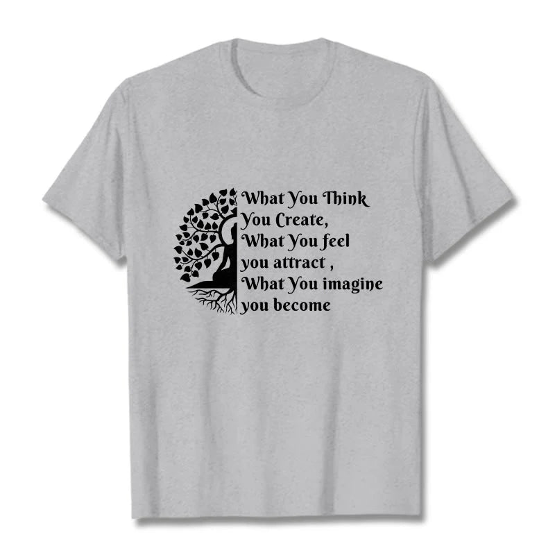 Buddha Stones Half-meditation Buddha Tree Tee T-shirt