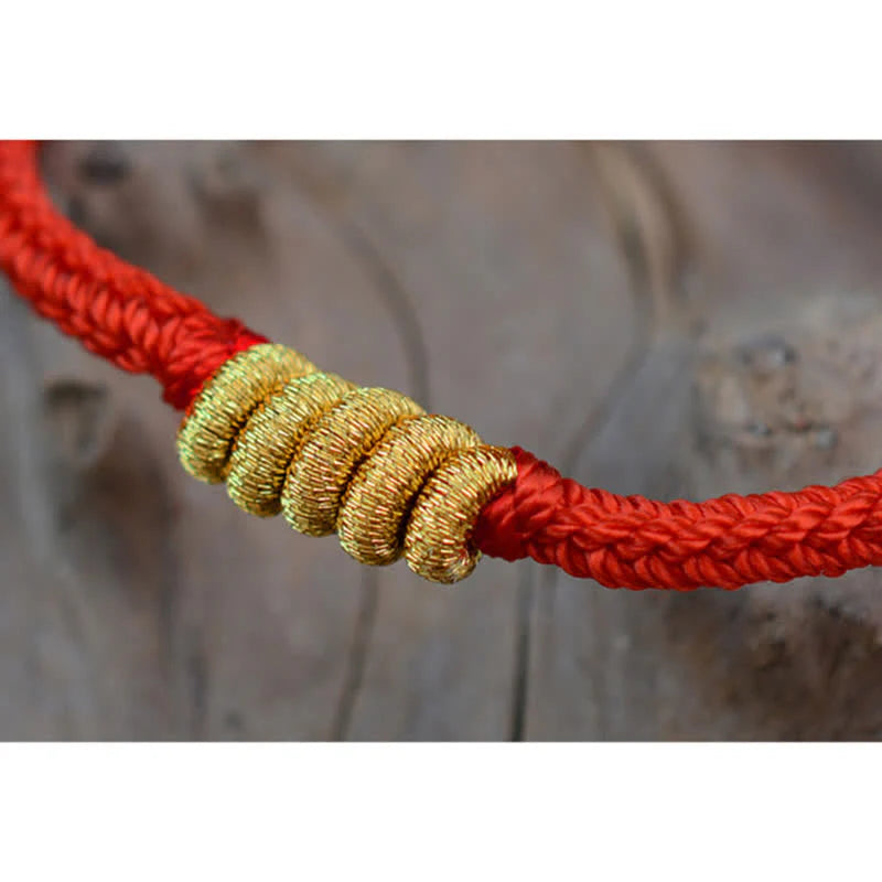 Buddha Stones Handmade Simple Design Chinese Knotting Luck Strength Braid String Bracelet (Extra 35% Off | USE CODE: FS35)
