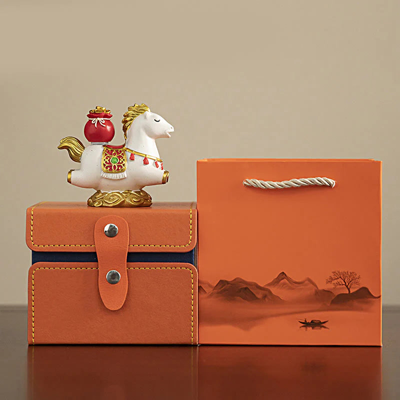 Buddha Stones Chinese Zodiac Year Of The Horse Fu Character Prosperity Home Decoration