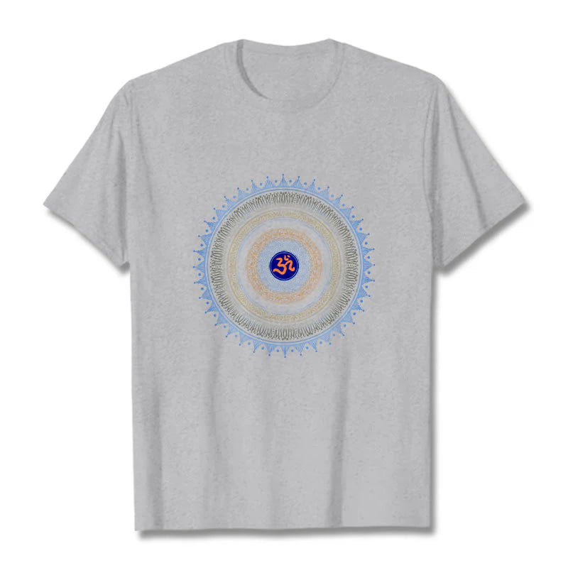 Buddha Stones Mandala Flower OM Pattern Tee T-shirt