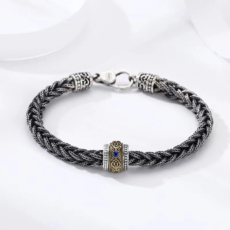 Buddha Stones Tibetan Twisted Design Copper Wealth Buckle Rotatable Bracelet (Extra 35% Off | USE CODE: FS35)