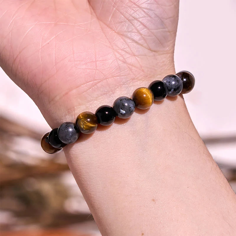 Buddha Stone Various Crystals Malachite Lazurite Lapis Lazuli Hemimorphite Calmness Bracelet