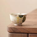 Buddha Stones Hand Painted Small Osmanthus Rabbit Ceramic Teacup Kung Fu Tea Cup 40ml