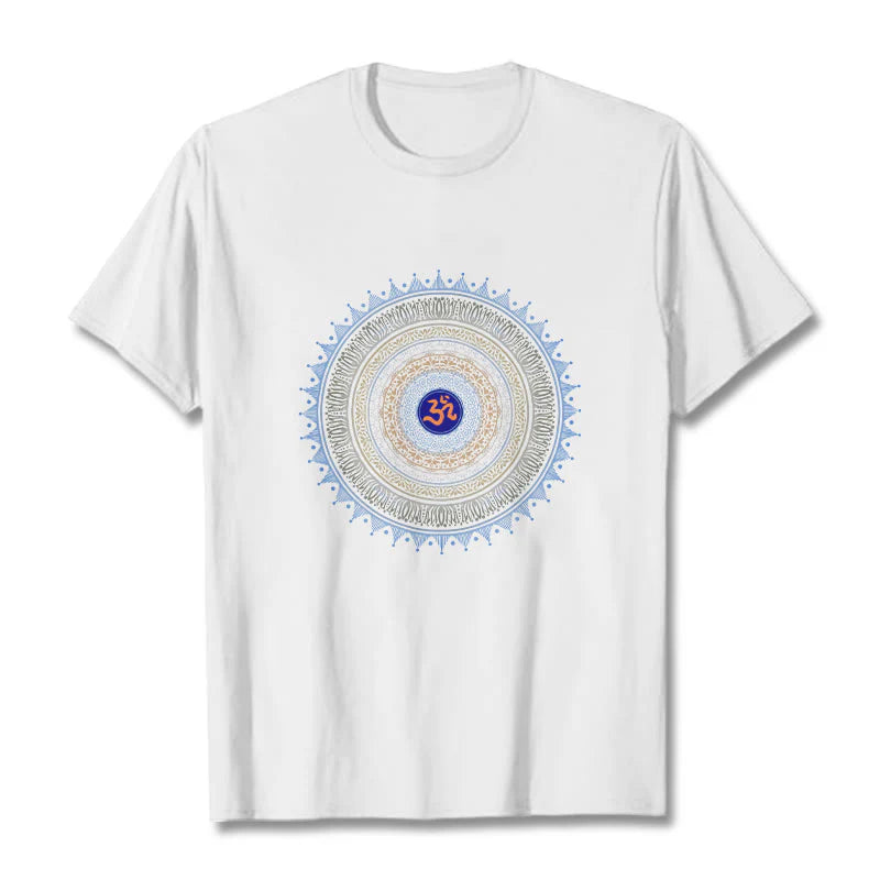 Buddha Stones Mandala Flower OM Pattern Tee T-shirt